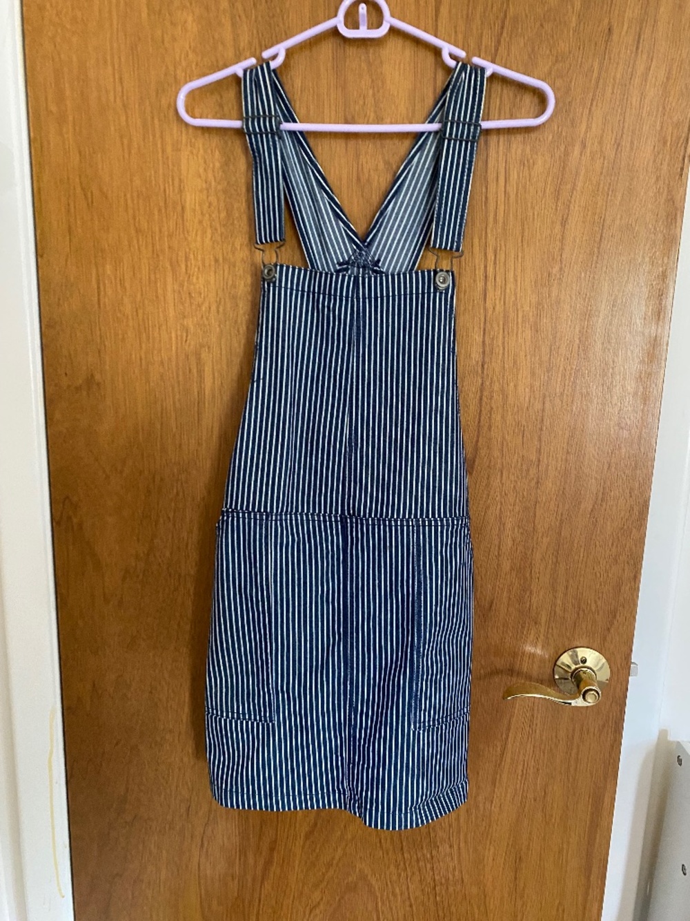 Altar’d State Striped Overall Dress